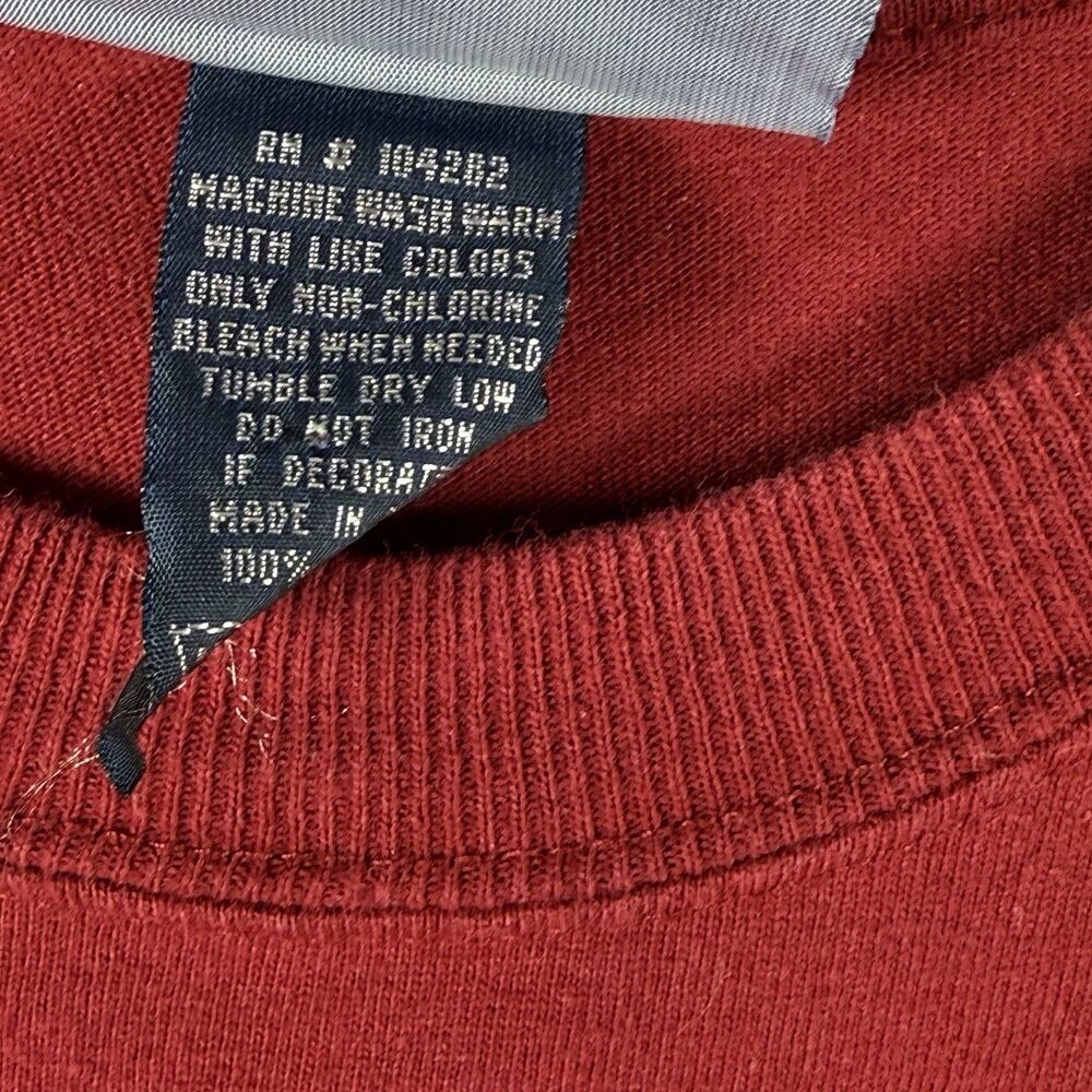 Vintage Alabama Crimson Tide Red T Shirt Varsity Classics by NCC 90s Large - Picture 5 of 6